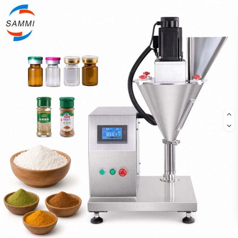 เครื่องบรรจุสว่านอัตโนมัติแบบตั้งโต๊ะขนาด 1g-5000g